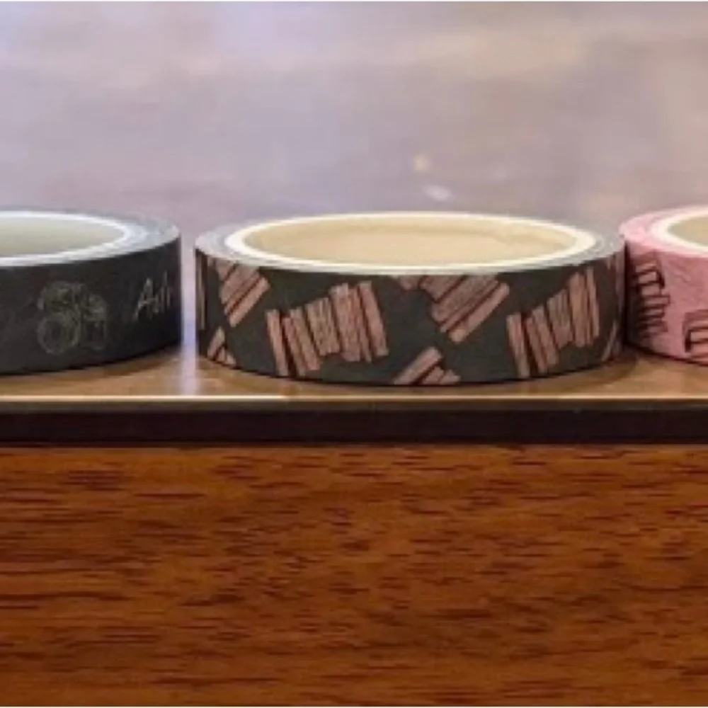 Happy Planner rings, washi tapes & accessories. Made for Mayhem pouch.
